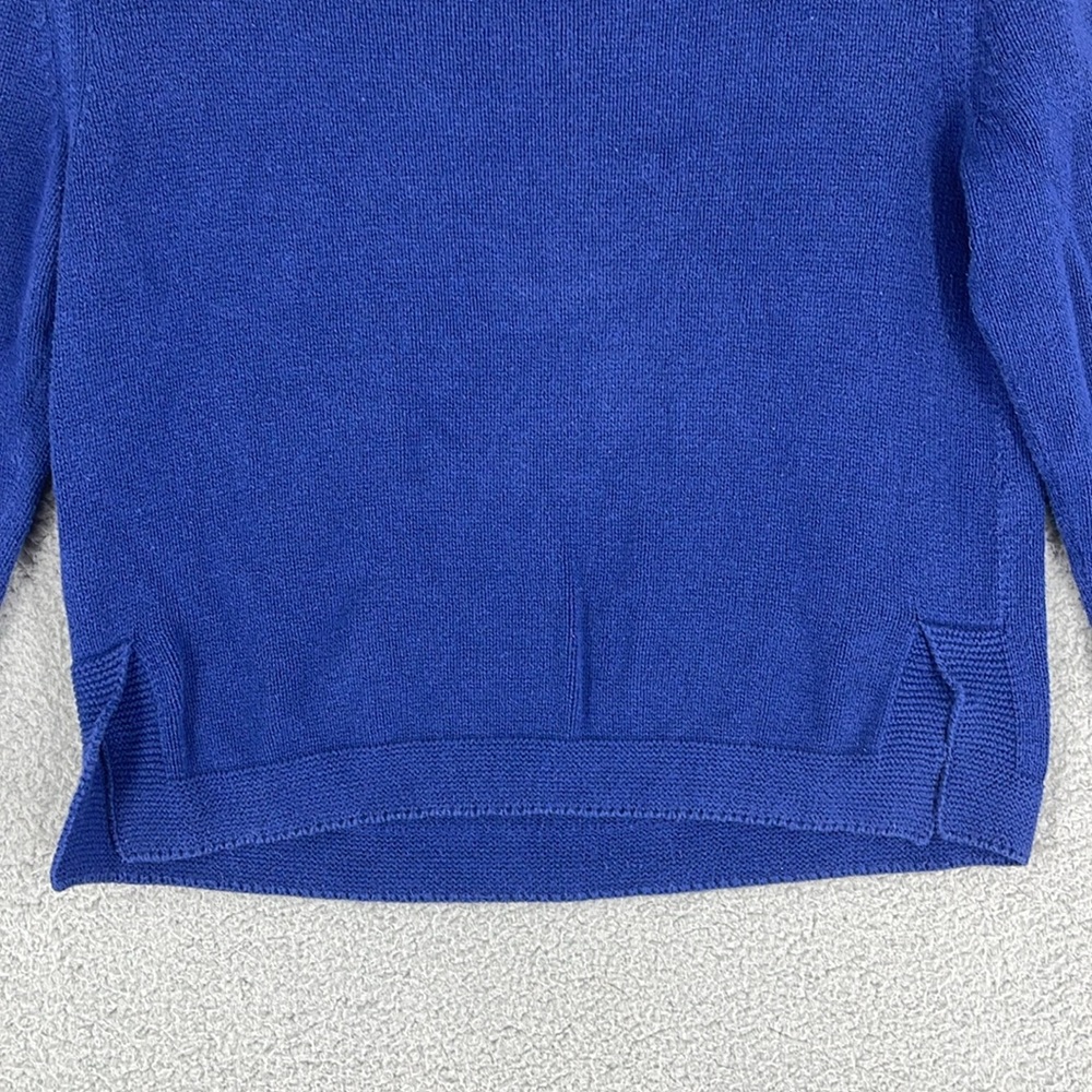 Vineyard vines blue round neck long sleeve sweater women’s small stretch warm - Picture 10 of 10